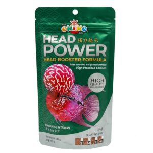 OKIKO Head Power Flower Horn Fish Feed Head Booster Formula 100g